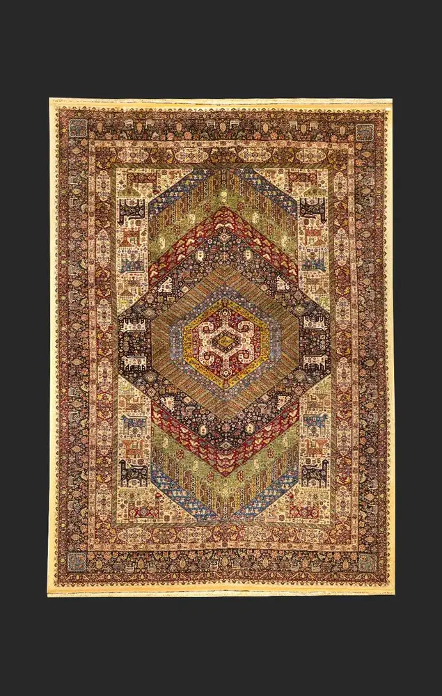 Khorasan Seidenteppich — PRR-KHN-044