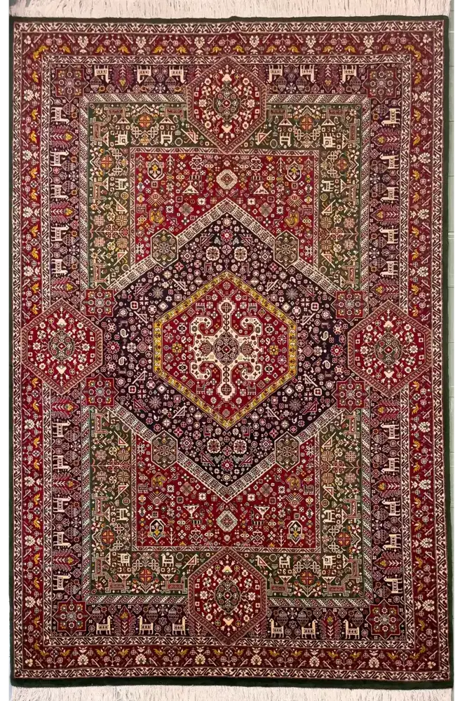 Khorasan Woll-Seidenteppich — PRR-KHN-045