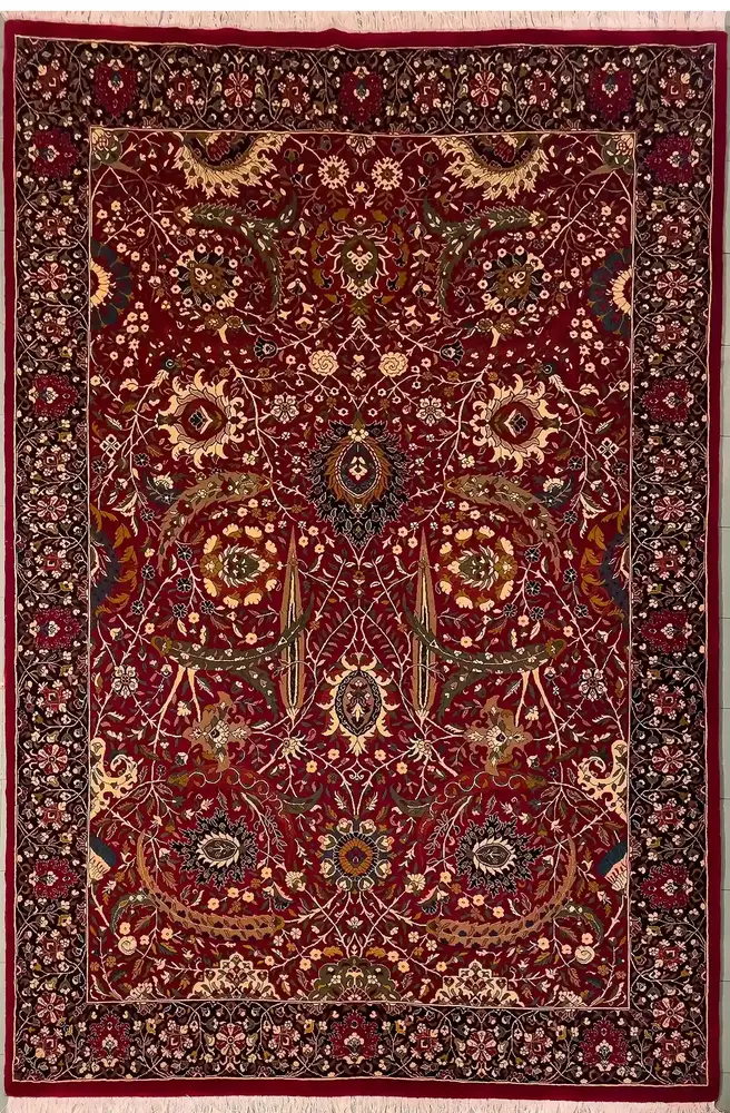 Khorasan Woll-Seidenteppich — PRR-KHN-049