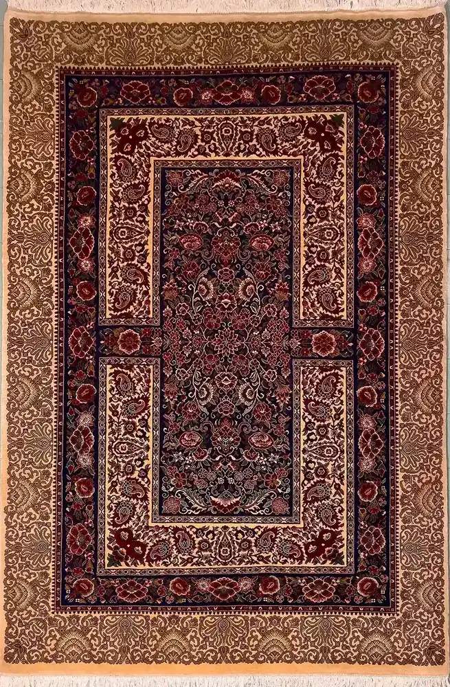 Khorasan Woll-Seidenteppich — PRR-KHN-050