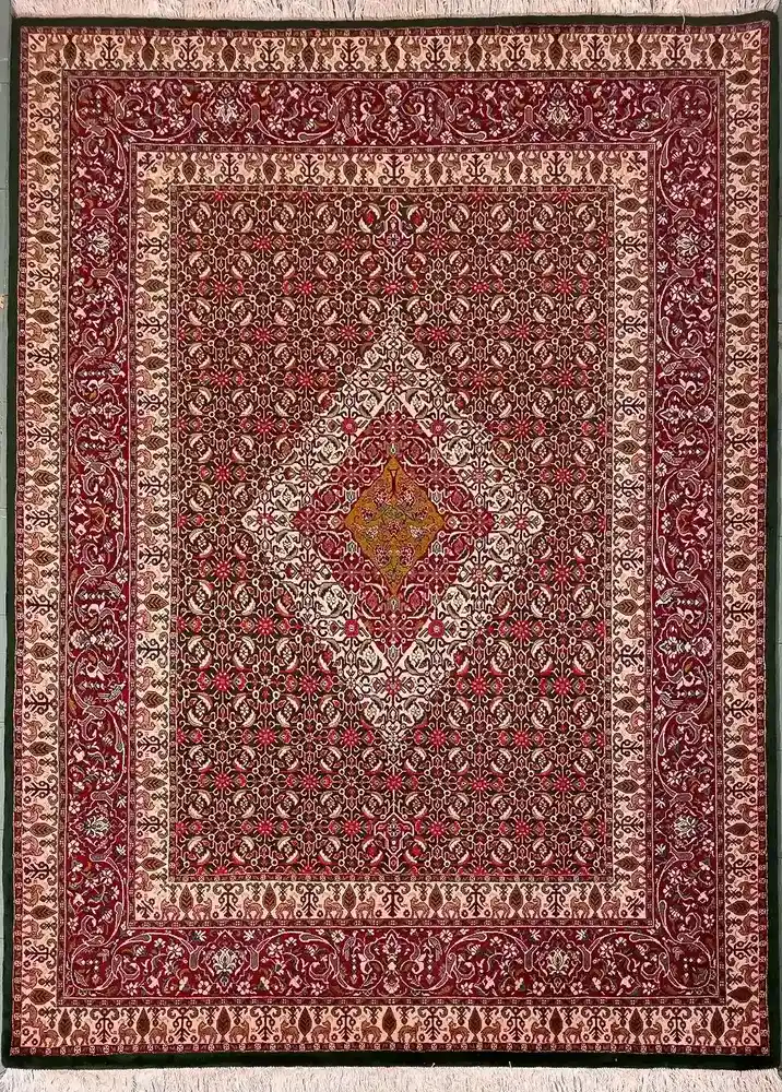 Persischer Woll-Seidenteppich aus Khorasan — PRR-KHN-054