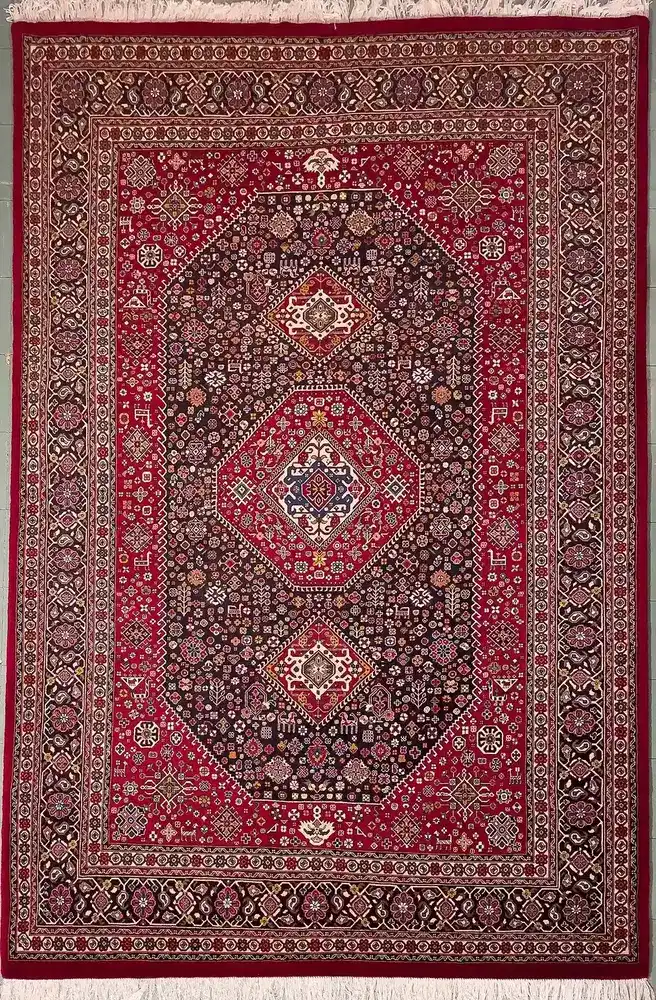 Khorasan Woll-Seidenteppich — PRR-KHN-062