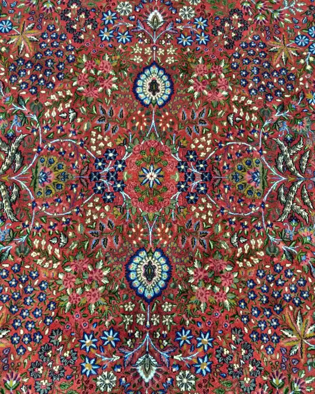 Kerman Persian Handmade Carpet — Ruby Garden — 250 × 350 cm — image 2
