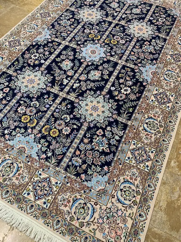 Naein Persian Handmade Carpet Pair — Kheshti Garden — 200 × 300 × 2 cm — image 2