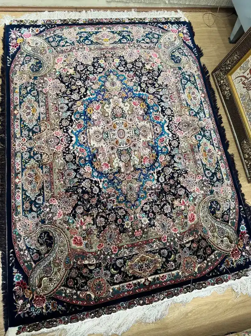Tabriz Persian Handmade Carpets — Midnight Medallion — 150 × 200 cm × 2 — Pair — image 1